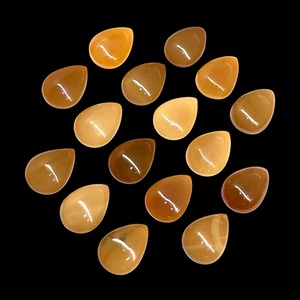 Opale Caramel Naturelle Taillée Poire Cabochon 20mm, Pierre d'Opale Caramel, Pierres Précieuses en Vrac, Prix de Gros pour Lots de Fabrication de Bijoux - Product Image 2