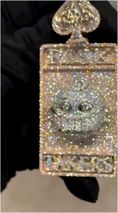 Collar de Moissanita Personalizado con Colgante Iced Out en Plata 925 con Acabado en Oro de 14k, Collar de Plata para Mujer, Pasa el Test de Autenticidad, Regalos para Él - Product Image 3