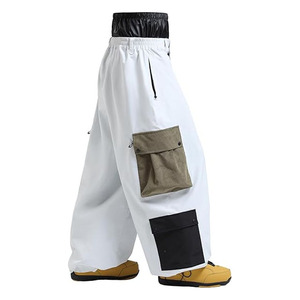 Pantalons de ski de haute qualité, fabrication sur mesure, imperméables, chauds, unisexes, style hip-hop, amples et décontractés - Product Image 1