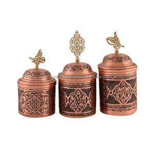 Luxurious Pure Copper Jar Canister With Elegance Pattern Range of Designs and Sizes Available at Reasonable Prices - Product Image 2