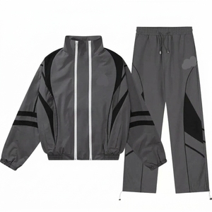 Conjunto Deportivo Personalizado, Chaqueta Deportiva con Cuello Alto y Doble Cremallera, Pantalones Deportivos con Cordón Ajustable - Product Image 6