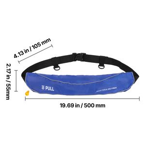 Giubbotto di Salvataggio Gonfiabile Manuale per Adulti, 105N di Galleggiamento, per Pesi Fino a 80 Libbre, con Vita Regolabile fino a 59 Pollici - Product Image 6