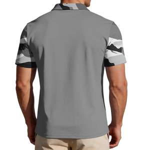 Camiseta de Manga Corta para Hombre, Blanca, con Estampado Geométrico, Transpirable, de Punto Jersey, Corte Regular, Casual, con Estampado por Transferencia de Calor - Product Image 3