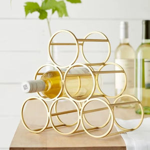 Porte-bouteille à vin en fer avec logo personnalisé pour événement promotionnel, cadeau d'entreprise et distribution en gros - Product Image 1