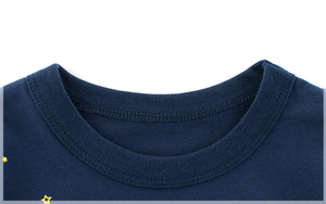 Chemises à col rond pour enfants, 100% coton, adorables, respirantes et confortables, designs personnalisés, vêtements pour enfants à prix de gros - Product Image 4