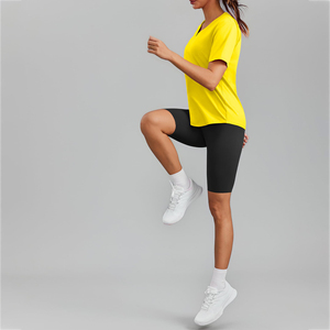 Easy Move Women Gym T Shirt Top Active Motion Clothing Flexible Workout Gear For Ladies <b>Comfortable</b> Training T Shirt for Women - Product Image 4