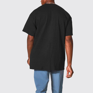 เสื้อยืดโอเวอร์ไซส์สำหรับผู้ชาย ผ้าฝ้ายพรีเมียม ทรงหลวมสบาย ดีไซน์ไหล่ตก เนื้อผ้านุ่ม ระบายอากาศได้ดี คอกลม - Product Image 5