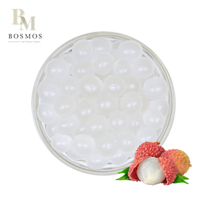 Bosmos 5% litchi vrai jus Popping Boba meilleur fournisseur de thé à bulles de Taiwan bouteille de 3.2kg - Product Image 1