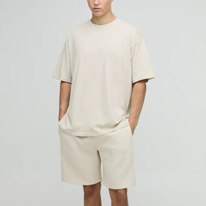 Ensemble deux pièces homme grande taille, chemise et short, style décontracté, streetwear, avec logo personnalisé sérigraphié – Meilleures ventes - Product Image 4