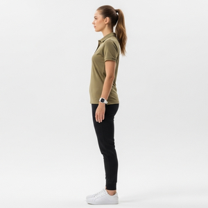 Camiseta polo para mujer, estilo business, lisa, para golf, de verano, informal, de media manga, ligera y transpirable. - Product Image 6