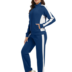 Custom Sport Training Jogging Streetwear Tracksuit Comfortable Zipper Hoodies Suits Two Piece <b>Set</b> Women's <b>Sets</b> - Product Image 5