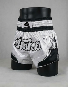 กางเกงมวยไทยผ้าโพลีเอสเตอร์ 100% ระบายอากาศได้ดี พิมพ์ลายสกรีนแบบกำหนดเอง ลายชนเผ่า มังกร เสือ สำหรับมืออาชีพ - Product Image 1