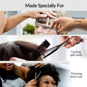 Ciseaux professionnels de précision pour la coiffure, ciseaux de texture pour barbier, ciseaux de salon, fabricant OEM - Product Image 5