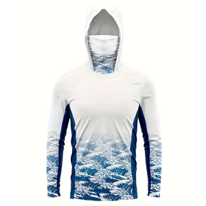 Chemises et vestes de pêche en polyester à manches longues unisexes avec protection solaire UPF 50 pour les activités de plein air - Product Image 1