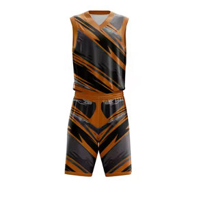 Ensemble de maillots de basket-ball personnalisables pour hommes, ensemble de survêtement universitaire vierge, uniformes de basket-ball unisexes pour jeunes, tenue de basket-ball - Product Image 5