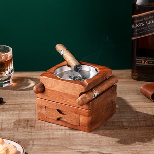 <span class=keywords><strong>Cendrier</strong></span> en bois religieux élégant, fait main, écologique, décoratif, pour table, maison, bureau, balcon M/S SHAAD - Product Image 6