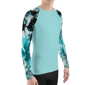 บริการ OEM จากผู้ผลิต เสื้อแรชการ์ดแห้งเร็ว ระบายอากาศได้ดี สำหรับทุกเพศ สีพื้น ชุดออกกำลังกาย เสื้อยืดยืดหยุ่นได้ - Product Image 5