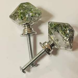 Poignées de porte rustiques en bois et résine, poignées de tiroir faites à la main, quincaillerie décorative pour armoire, cuisine, décoration de la maison - Product Image 2