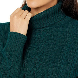 Suéter de Cuello Alto para Mujer, Suave al Tacto, Tejido de Calidad, Transpirable, 100% Algodón, Corte Clásico, Ligero, Manga Larga - Product Image 4