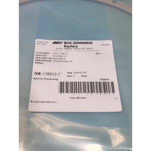 Tokyo Electron TEL AZD129679 Aluminium <b>Spacer</b> - Trusted Global Legacy Semiconductor Equipment and Parts at - Product Image 3