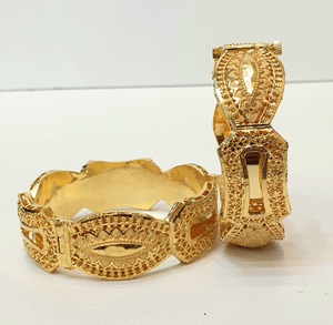 Women's 24K Gold Plated Alloy Cuff <b>Bracelets</b> Vintage Style Party Jewelry Fashion <b>Bangle</b> <b>Bracelet</b> - Product Image 3