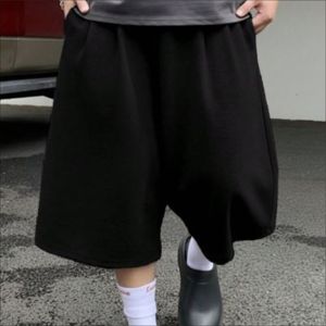 Pantalones Cortos Largos de Algodón Estilo Urbano para Hombre, Oversize, Casuales, con Cintura Elástica y Cordón, Moda de Verano - Product Image 1