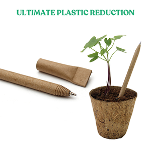 Recycled <b>Paper</b> <b>Seed</b> Pen-100% Biodegradable Compostable-Blue Ink 0.7mm Tip-Plantable Stationery Gift for Students Professionals - Product Image 4