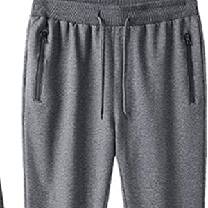 Ensemble de survêtement décontracté pour hommes grandes tailles, respirant et léger, veste zippée unie et pantalon de jogging avec poches latérales, idéal pour l'automne - Product Image 3