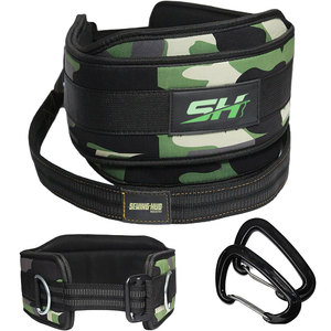 Cinturón de neopreno de alta resistencia con cadena de acero y mosquetón para dominadas con peso, entrenamiento de fuerza, precio mayorista, cinturón de gimnasio - Product Image 4