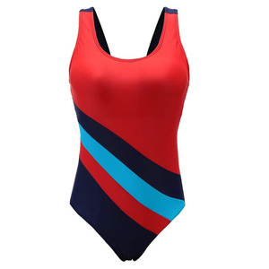 Maillot de bain une pièce pour femme, haute élasticité, séchage rapide, effet ventre plat, col rond, pour la plage et la piscine, été - Product Image 3