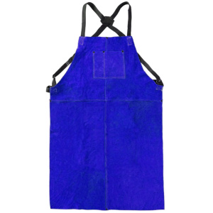 Heavy Duty Durable Brown Color Cowhide Split <b>Leather</b> Welding Bib <b>Apron</b> Fire Resistant Workwear for Welders <b>Aprons</b> - Product Image 5