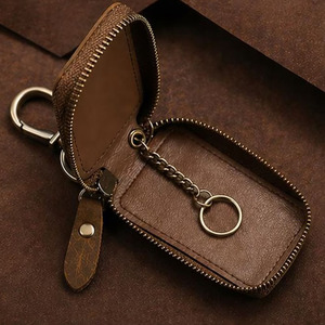 Wholesale Handmade leather <b>key</b> holder wallet pocket <b>organizer</b> designed for <b>key</b> cards and personal accessories in reasonable rate - Product Image 1