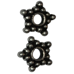 Entreprises de fabrication et de fourniture d'entretoises en argent sterling en forme d'étoile pour bijoux et composants - Product Image 1