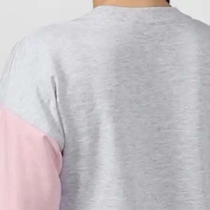 Sweat-shirt à col rond à manches longues pour femme, design asymétrique, décontracté, brodé, hiver, rose, gris, tricoté - Product Image 6