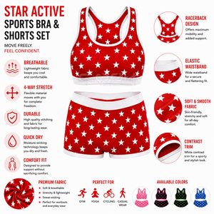 Cosh International Sisterhood Sorority Seamless Yoga Set 2-Piece Workout Outfit Backless Sports Bra & Scrunch Bum Shorts Gym Fit - Product Image 6