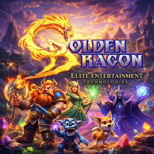 Système de jeu PC Golden Dragon Amusement Game : Jeux de compétences pour la conception Golden Dragon, rechargeable et à détection de mouvement - Product Image 1