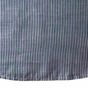 Chemise tricotée rayée pour homme, style décontracté, motif bleu et blanc, coupe classique, polyester/coton respirant, manches courtes - Product Image 4
