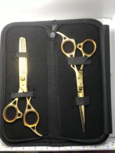 Ciseaux de coiffure professionnels personnalisés pour salon de coiffure, ciseaux de barbier pour effilage et coupe droite, ciseaux de coiffure pour la coupe de cheveux - Product Image 6