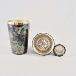 High Quality Hot Selling Metal Silver Plated Cocktail Shaker Modern Design Bar Decorative Accessories for Stylish Mixing - Product Image 3