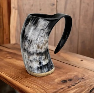 Taza Vikinga Ecológica Hecha a Mano, de Gran Capacidad, Portátil, para Cerveza, Café, Té, Accesorios para Fiestas, Más Vendida - Product Image 4