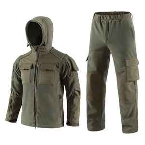 Ensemble veste et pantalon de camouflage personnalisé pour la chasse et la randonnée en plein air, respirant, fabrication haut de gamme, production en gros - Product Image 1