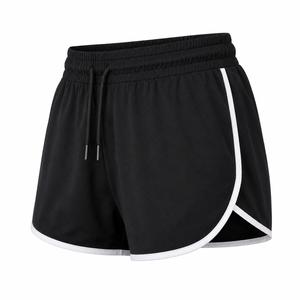 Shorts de sport en toile pour femmes, séchage rapide, athlétiques, pour la course, l'entraînement, le fitness, vêtements de sport écologiques, respirants, avec cordon de serrage - Product Image 1