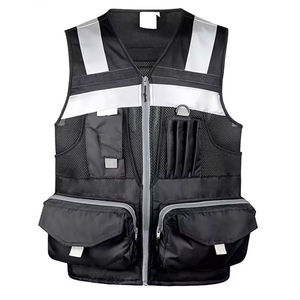 Security <b>Jacket</b> <b>Construction</b> High Visibility Multi Pockets Colorful Reflective Safety <b>Work</b> Vest - Product Image 2