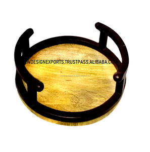 Bandeja Redonda de Metal de Primera Calidad, Moderna y Lujosa, para Decoración Navideña del Hogar, Estilo Artístico Plateado, Multifuncional, Colores Personalizables - Product Image 1