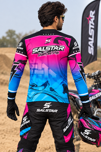 Ensemble de maillots de motocross personnalisés, sublimation, maillot et pantalon de course MX, équipement de course de moto tout-terrain OEM/ODM pour hommes - Product Image 4