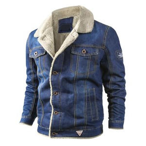 2026 Men Winter Fashion Cowboy <b>Jacket</b> Trendy Warm Fur Liner <b>Denim</b> Thick <b>Jacket</b> Top Coat Mens Jean <b>Jackets</b> Outwear Male Plus - Product Image 1