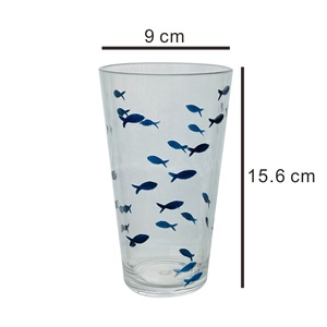 Verres à boire en acrylique incassable motif poisson pour fêtes à domicile - Product Image 2