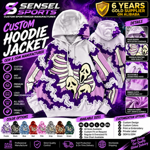 SENSEL SPORTS fabrique des sweats à capuche personnalisés pour hommes, 100% coton biologique, pull-over, patchwork, patchs brodés, en gros - Product Image 1