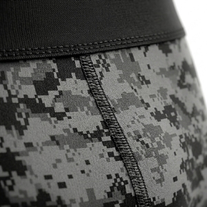 <b>Men's</b> <b>Compression</b> <b>Shorts</b> Mid Waist Breathable Quick Dry 100% Polyester Canvas Drawstring Closure Sporty Style - Product Image 6