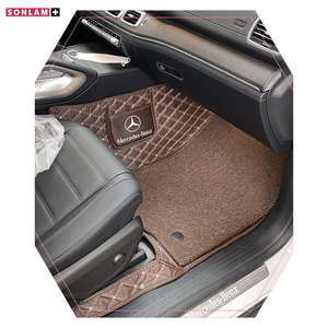 Vente en gros ODM nano tapis de voiture en cuir carbone accessoires de luxe pour voitures tapis de sol de voiture personnalisés Mercedes Benz classe GLS ensemble complet - Product Image 2